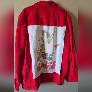 Upcycled Bowie Cord Flannel Shirt Sz XXL